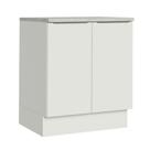 Balcão de Cozinha Madesa Stella 70 cm 2 Portas - Branco