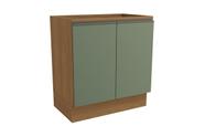 Balcão de Cozinha Maxxi Kappesberg com 2 Portas G744 Canela Verde