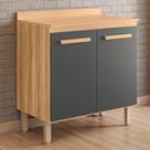 Balcão de Cozinha Melinda 80cm com Tampo MDP - Bela Móveis