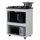 Balcão de Cozinha Moderno com Tampo e Recorte para Cooktop 4 e 5 Bocas
