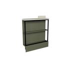 Balcão de Cozinha Modulado c/ Tampo Évora PH 3070 c/ 2 Prateleiras 78.5cm Verde/Cinza Argila - Herval