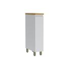 Balcão de Cozinha Modulado c/ Tampo Rainha Porta Tempero c/ 1 Porta 20cm Branca/Nature - Nesher Balcão de Cozinha Modulado c/ Tampo Rainha Porta Tempero c/ 1 Porta 20cm Branca/Nature - Nesher
