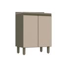 Balcão de Cozinha Modulado Connect c/ 2 Portas c/Tampo Duna/Cristal - Henn Balcão de Cozinha Modulado Connect c/ 2 Portas c/Tampo Duna/Cristal - Henn