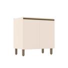 Balcão de Cozinha Modulado Connect c/2 Portas s/Tampo 80x52x81cm Off White - Henn Balcão de Cozinha Modulado Connect c/2 Portas s/Tampo 80x52x81cm Off White - Henn