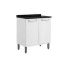 Balcão de Cozinha Modulado Evidence 7120 2 Portas c/Tampo Branco - Bertolini Balcão de Cozinha Modulado Evidence 7120 2 Portas c/Tampo Branco - Bertolini