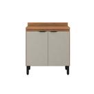 Balcão de Cozinha Modulado Firenze 2 Portas c/Tampo 80cm Amendola/Nude Prime TX - Demóbile Balcão de Cozinha Modulado Firenze 2 Portas c/Tampo 80cm Amendola/Nude Prime TX - Demóbile