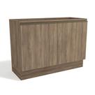 Balcão de Cozinha Modulado Maxxi G745 2 Portas p/ Pia 120cm S/tampo Nogal - Kappesberg