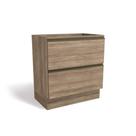 Balcão de Cozinha Modulado Maxxi G755 2 Gavetas s/ Tampo Nogal - Kappesberg