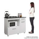 Balcao de Cozinha para Cooktop 5 bocas Violeta Branco Kaiki