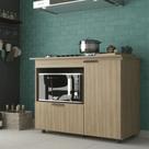 Balcão De Cozinha Para Cooktop Bigger com 2 Portas e Compartimento para Forno J Carvalho