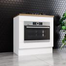 Balcão de Cozinha para Forno de Embutir com Tampo Emily Espresso Móveis