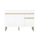 Balcão de Cozinha para Pia 120 Cm Silver 3 Portas 1 Gaveta Supremo - Pnr Móveis