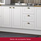 Balcão de Cozinha para Pia Nova York 2 Portas 3 Gavetas Branco Hp - Henn
