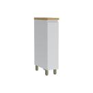 Balcão de Cozinha Rainha Porta Tempero 1 Porta c/Tampo 20cm Branca/Nature - Nesher Balcão de Cozinha Rainha Porta Tempero 1 Porta c/Tampo 20cm Branca/Nature - Nesher