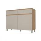 Balcão de Cozinha Realeza 2 Portas 2 Gavetas MDF 120cm Marrom Nesher Móveis