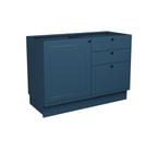 Balcão de Cozinha sem Tampo Évora 1 PT 3 GV Azul Orion