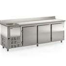 Balcão de Encosto 3 Portas e 1 Pia 765 Litros GBFE250CE Inox Gelopar 220V Balcão de Encosto 3 Portas e 1 Pia 765 Litros GBFE250CE Inox Gelopar 220V
