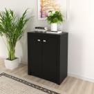 Balcão de Escritório Office com 2 Portas 74x60 Cm ME4103 Preto