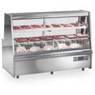 Balcão De Frios E Avícola Aquecido Grta200a Gelopar Expositor De Carnes Inox 2mt 220v