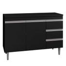 Balcão de Pia Andréia 100 cm Preto AJL
