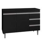 Balcão de Pia Andréia 100 cm Preto AJL