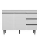 Balcão de Pia Andréia 120 cm Branco AJL Balcão de Pia Andréia 120 cm Branco AJL