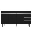 Balcão De Pia Andréia 150 Cm Preto - Ajl Balcão De Pia Andréia 150 Cm Preto - Ajl