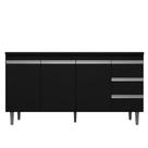 Balcão De Pia Andréia 160 Cm Preto - Ajl Balcão De Pia Andréia 160 Cm Preto - Ajl