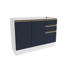 Balcão De Pia Celeste Kappesberg 100% Mdf 2 Portas 3 Gavetas Balcão De Pia Celeste Kappesberg 100% Mdf 2 Portas 3 Gavetas