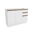 Balcão De Pia Celeste Kappesberg 100% Mdf 2 Portas 3 Gavetas Balcão De Pia Celeste Kappesberg 100% Mdf 2 Portas 3 Gavetas