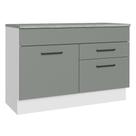 Balcão De Pia Cozinha 1 Porta E 2 Gavetas (com Tampo) Branco/cinza Agata Madesa Branco/cinza Balcão De Pia Cozinha 1 Porta E 2 Gavetas (com Tampo) Branco/cinza Agata Madesa Branco/cinza