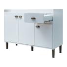 Balcão De Pia Cozinha 120cm 3 Portas 1 Gaveta Organizador Pés Com Altura Ajustável Sem Tampo Balcão De Pia Cozinha 120cm 3 Portas 1 Gaveta Organizador Pés Com Altura Ajustável Sem Tampo