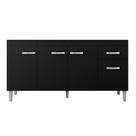 Balcão de Pia Gabriela 150 cm Preto - AJL