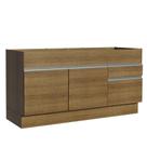 Balcão de Pia Glamy 2 Portas 2 Gavetas Rustic Madesa