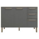 Balcão De Pia Mad Versalhes 120 Cm Freijó Gris - Kits Paraná Balcão De Pia Mad Versalhes 120 Cm Freijó Gris - Kits Paraná