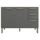 Balcão de Pia Mad Versalhes 120 cm Freijó Gris - Kits Paraná Balcão de Pia Mad Versalhes 120 cm Freijó Gris - Kits Paraná