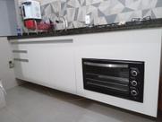 Balcão de pia MDF branco total Balcão de pia MDF branco total