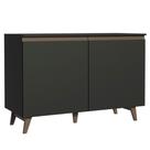 Balcão de Pia Reims 2 Portas Preto Madesa