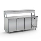 Balcão de Serviço Refrigerado Condimentador 2,00 Metros Inox BSRC2000 220V - Refrimate