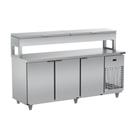 Balcão de Serviço Refrigerado Condimentador 200cm Com 7 Cubas de 1/2 Bsrc2000 220v - Refrimate Balcão de Serviço Refrigerado Condimentador 200cm Com 7 Cubas de 1/2 Bsrc2000 220v - Refrimate
