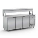 Balcão de Serviço Refrigerado Condimentador 2,50 Metros Inox BSRC2500 220V - Refrimate
