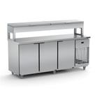 Balcão de Serviço Refrigerado Condimentador Para Cozinha Industrial 2,00m Bsrc 2000 220v - Refrimate Balcão de Serviço Refrigerado Condimentador Para Cozinha Industrial 2,00m Bsrc 2000 220v - Refrimate