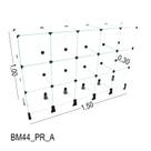 Balcão de Vidro - 1,50 X 1,00 X 0,30 MOD 30 - LM Balcoes