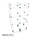 Balcão de Vidro com Porta Bijuteria - C/ Conectivo Preto - - 0,60 x 1,10 x 0,30m Balcão de Vidro com Porta Bijuteria - C/ Conectivo Preto - - 0,60 x 1,10 x 0,30m