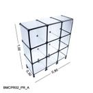 Balcão de Vidro com Veda Pó - C/ Conectivo Preto - 0,90 x 1,00 x 0,30m Balcão de Vidro com Veda Pó - C/ Conectivo Preto - 0,90 x 1,00 x 0,30m