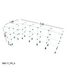 Balcão de Vidro em L - C/ Conectivo Preto MOD.50 - 2,50 x 1,00 x 1,00 x 0,30m Balcão de Vidro em L - C/ Conectivo Preto MOD.50 - 2,50 x 1,00 x 1,00 x 0,30m