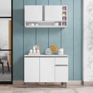 Balcão e Aéreo para Cozinha Miami Branco