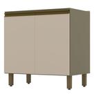 Balcão Évelin 2 Portas 80 Cm Duna Cristal - Henn