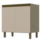 Balcão Évelin 2 Portas 80 cm Duna Cristal - Henn