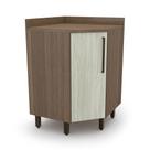 Balcao Evolution Plus 1 Porta Canto Tannat/Legno Crema Batrol